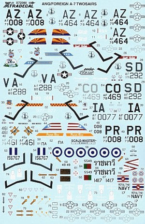 Xtradecal 72090 1:72 Vought A-7K Corsair Twosair