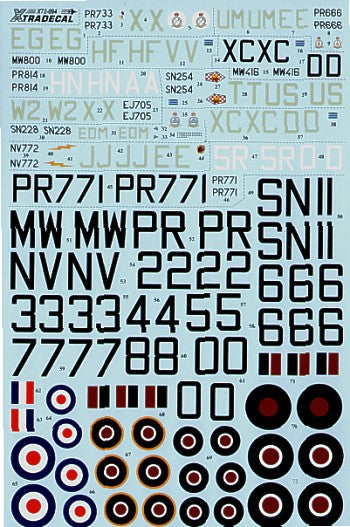 Xtradecal 72094 1:72 Hawker Tempest Mk.II and Mk.V