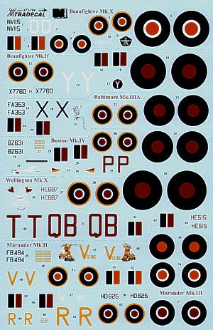 Xtradecal 72104 1:72 Mediterranean Twins