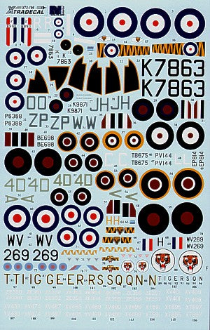 Xtradecal 72106 1:72 RAF 74 (Tiger) Sqn 1918 to 1992