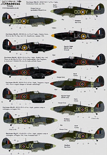 Xtradecal 72113 1:72 Hawker Hurricane Mk.IIc