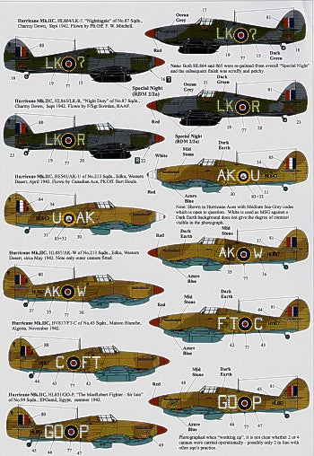 Xtradecal 72113 1:72 Hawker Hurricane Mk.IIc