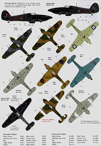 Xtradecal 72113 1:72 Hawker Hurricane Mk.IIc