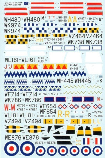 Xtradecal X72114 1:72 Gloster Meteor F.8