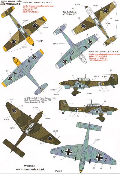 Xtradecal 72118 1:72 Battle of Britain 70th Anniversary 2010 Luftwaffe