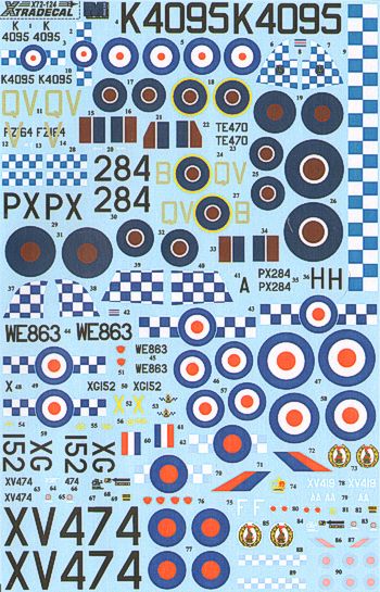 Xtradecal 72124 1:72 History of RAF 19 Sqn 1935 - 91