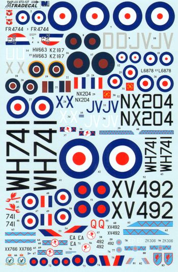 Xtradecal 72127 1:72 RAF 6 Squadron History 1931-2010