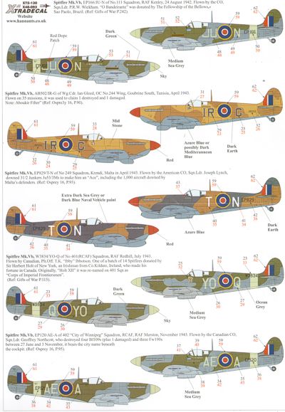 Xtradecal 72130 1:72 Supermarine Spitfire Mk.Vb