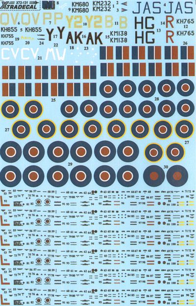 Xtradecal X72131 1:72 North-American P-51D Mustang Mk.IV in RAF service