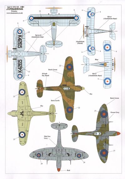 Xtradecal 72132 1:72 RAF 111 Squadron History 1918 - 2011