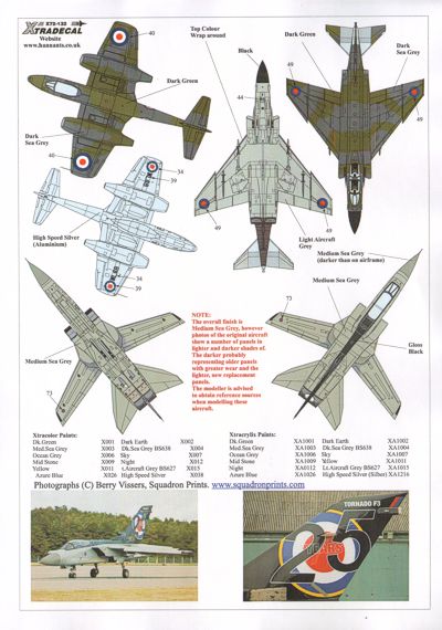 Xtradecal 72132 1:72 RAF 111 Squadron History 1918 - 2011