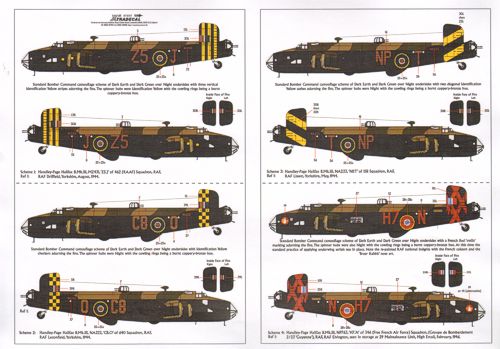 Xtradecal 72133 1:72 Handley-Page Halifax B.Mk.I/II/III