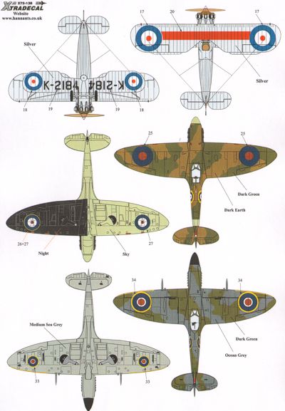 Xtradecal 72138 1:72 RAF History 41 Squadron Part 1