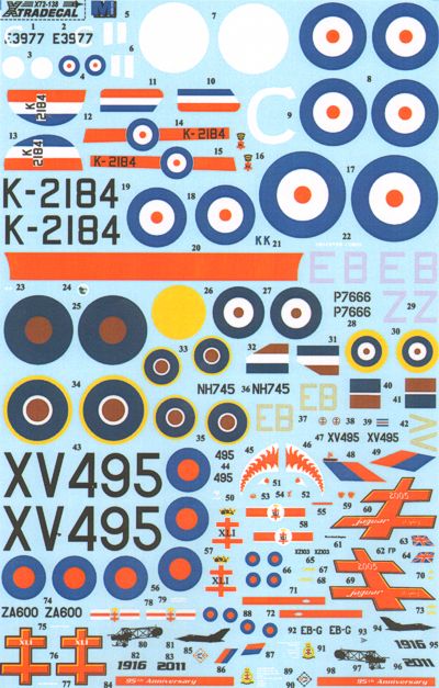 Xtradecal 72138 1:72 RAF History 41 Squadron Part 1