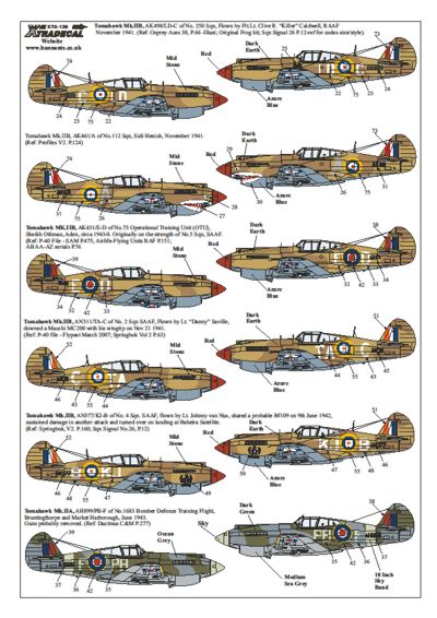 Xtradecal 72139 1:72 Curtiss P-40B Tomahawk