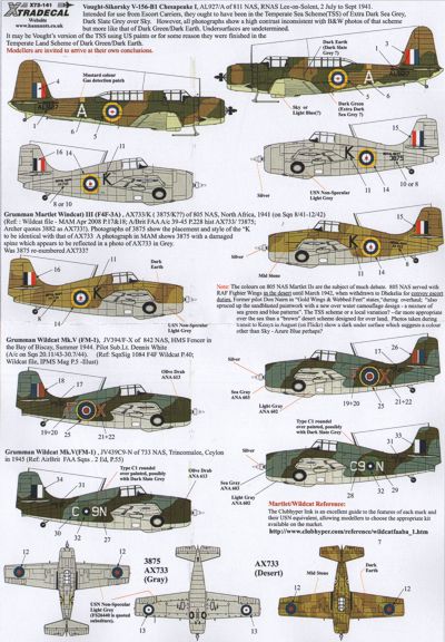 Xtradecal 72141 1:72 Yanks with Roundels U.S. Aircraft in the FAA Part 2