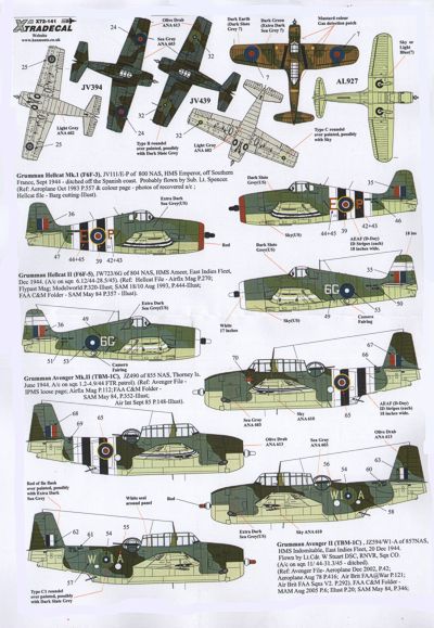 Xtradecal 72141 1:72 Yanks with Roundels U.S. Aircraft in the FAA Part 2