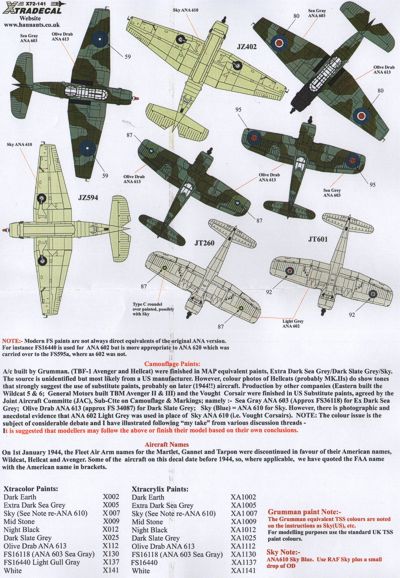 Xtradecal 72141 1:72 Yanks with Roundels U.S. Aircraft in the FAA Part 2