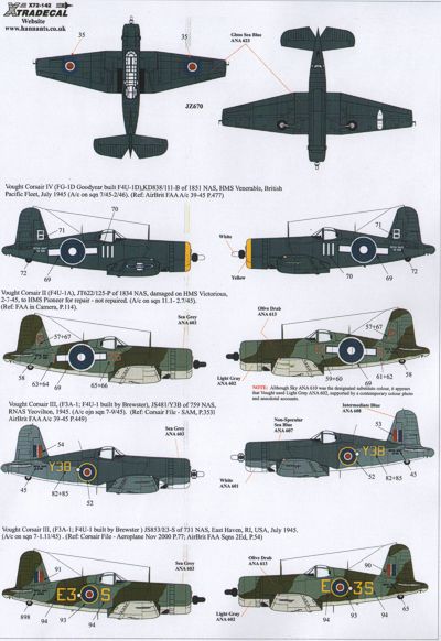 Xtradecal 72142 1:72 Yanks with Roundels U.S. Aircraft in the FAA Part 3