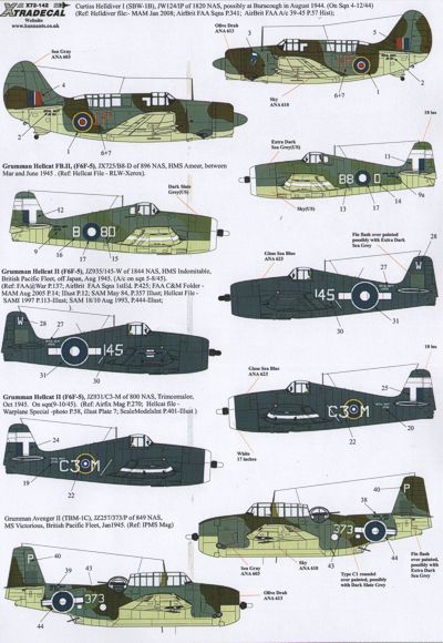 Xtradecal 72142 1:72 Yanks with Roundels U.S. Aircraft in the FAA Part 3