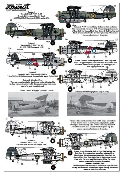 Xtradecal 72144 1:72 Fairey Swordfish Mk.I/II/III Part 1