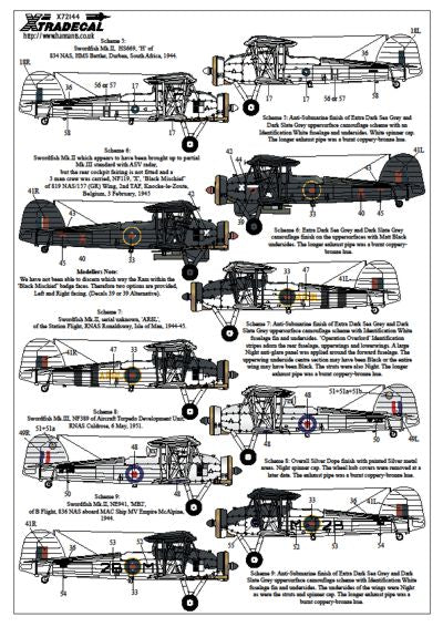 Xtradecal 72144 1:72 Fairey Swordfish Mk.I/II/III Part 1