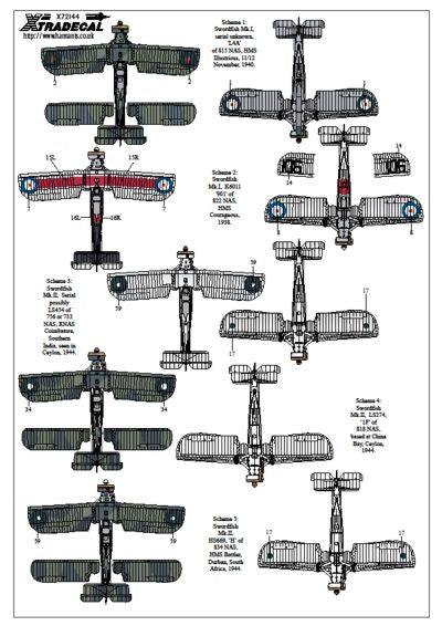 Xtradecal 72144 1:72 Fairey Swordfish Mk.I/II/III Part 1