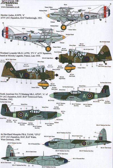 Xtradecal 72148 1:72 The History of 4 Squadron