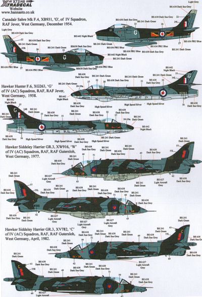 Xtradecal 72148 1:72 The History of 4 Squadron