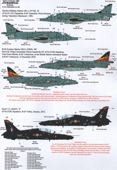 Xtradecal 72148 1:72 The History of 4 Squadron