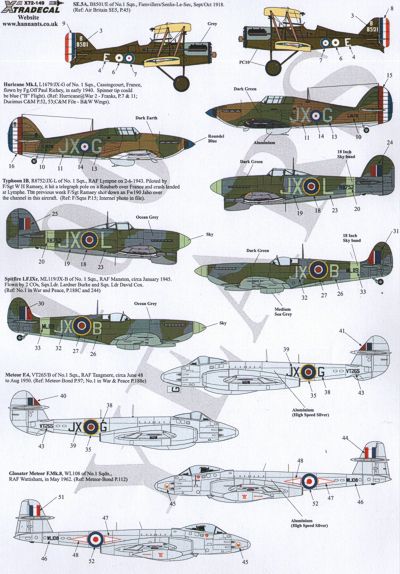 Xtradecal 72149 1:72 RAF No 1 Squadron 100 Years