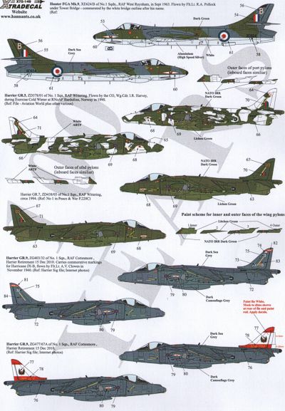 Xtradecal 72149 1:72 RAF No 1 Squadron 100 Years