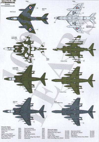 Xtradecal 72149 1:72 RAF No 1 Squadron 100 Years