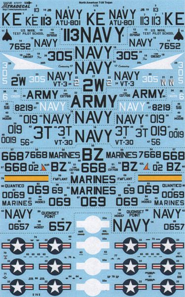 Xtradecal 72159 1:72 North-American T-28B/C Trojan