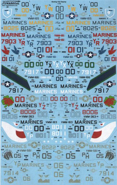 Xtradecal 72170 1:72 Bell-Boeing MV-22B Osprey