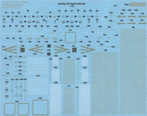 Xtradecal 72171 1:72 Bell-Boeing MV-22B Osprey Data Only