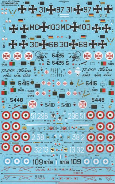 Xtradecal 72175 1:72 Fiat G.91R/3