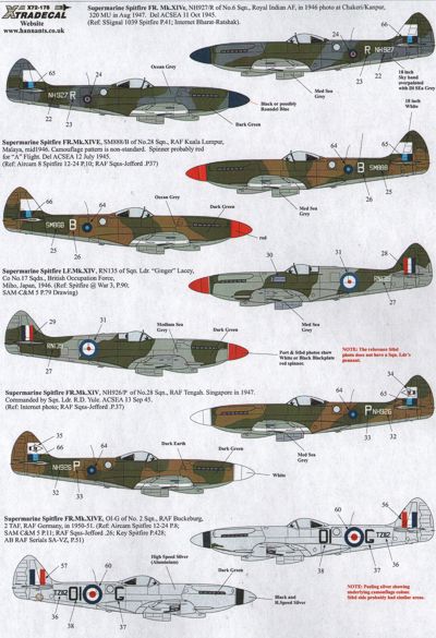 Xtradecal 72178 1:72 Supermarine Spitfire Mk.XIV