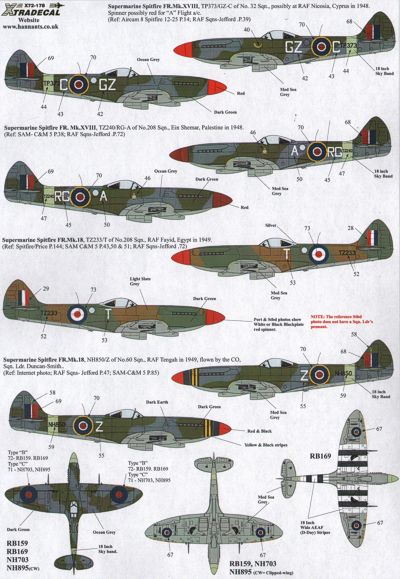 Xtradecal 72178 1:72 Supermarine Spitfire Mk.XIV