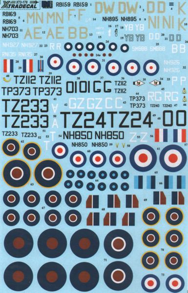 Xtradecal 72178 1:72 Supermarine Spitfire Mk.XIV