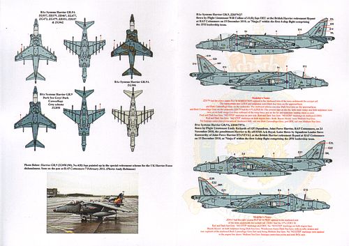 Xtradecal 72185 1:72 UK Air Arm Update Harrier Retirement