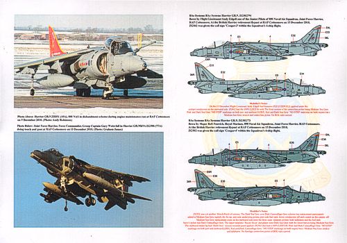 Xtradecal 72185 1:72 UK Air Arm Update Harrier Retirement