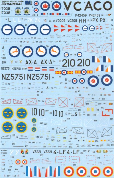 Xtradecal 72192 1:72 de Havilland Vampire Overseas Users