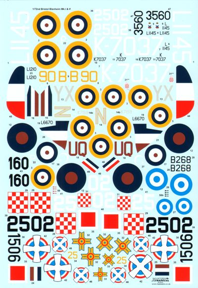 Xtradecal 72202 1:72 Bristol Blenheim Mk.I & Mk.If Part 1