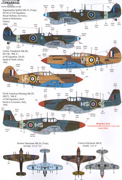 Xtradecal 72229 1:72 Fighters over Africa and the Mediterranean Part 2