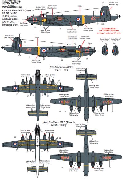 Xtradecal 72235 1:72 Avro Shackleton MR.2/AEW.2 Part 1