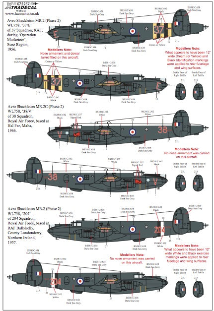 Xtradecal 72237 1:72 Avro Shackleton MR.2 Part 2