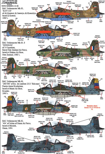 Xtradecal 72238 1:72 BAC 167 Strikemaster