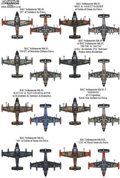 Xtradecal 72238 1:72 BAC 167 Strikemaster