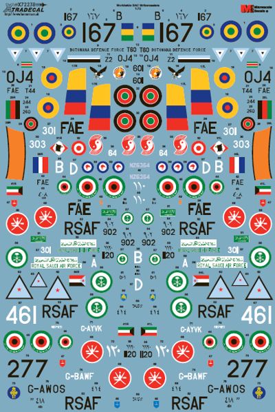 Xtradecal 72238 1:72 BAC 167 Strikemaster